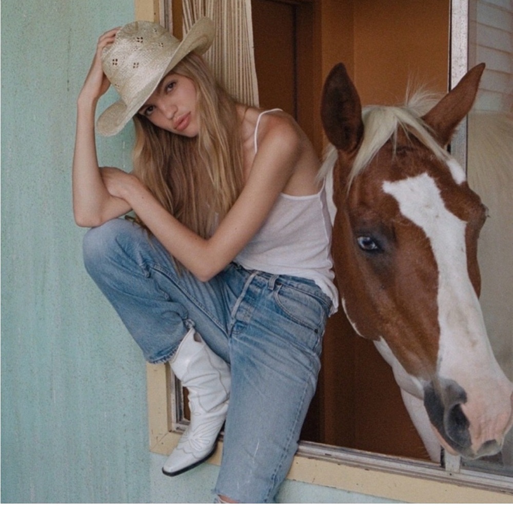 Free People X Lack Of Color Desert Rose Hat